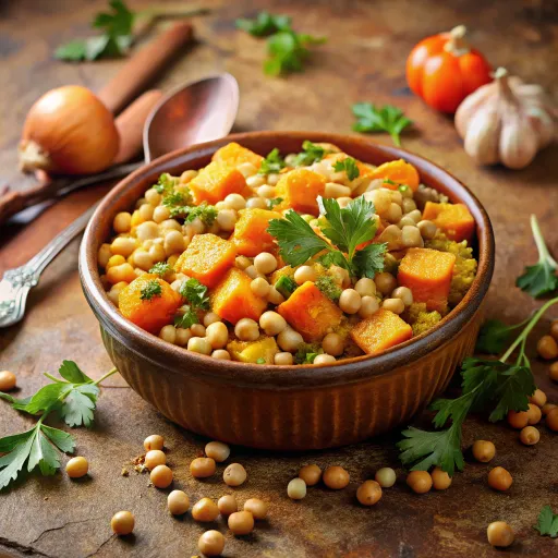 Nohut ve Tatlı Patates Güveci